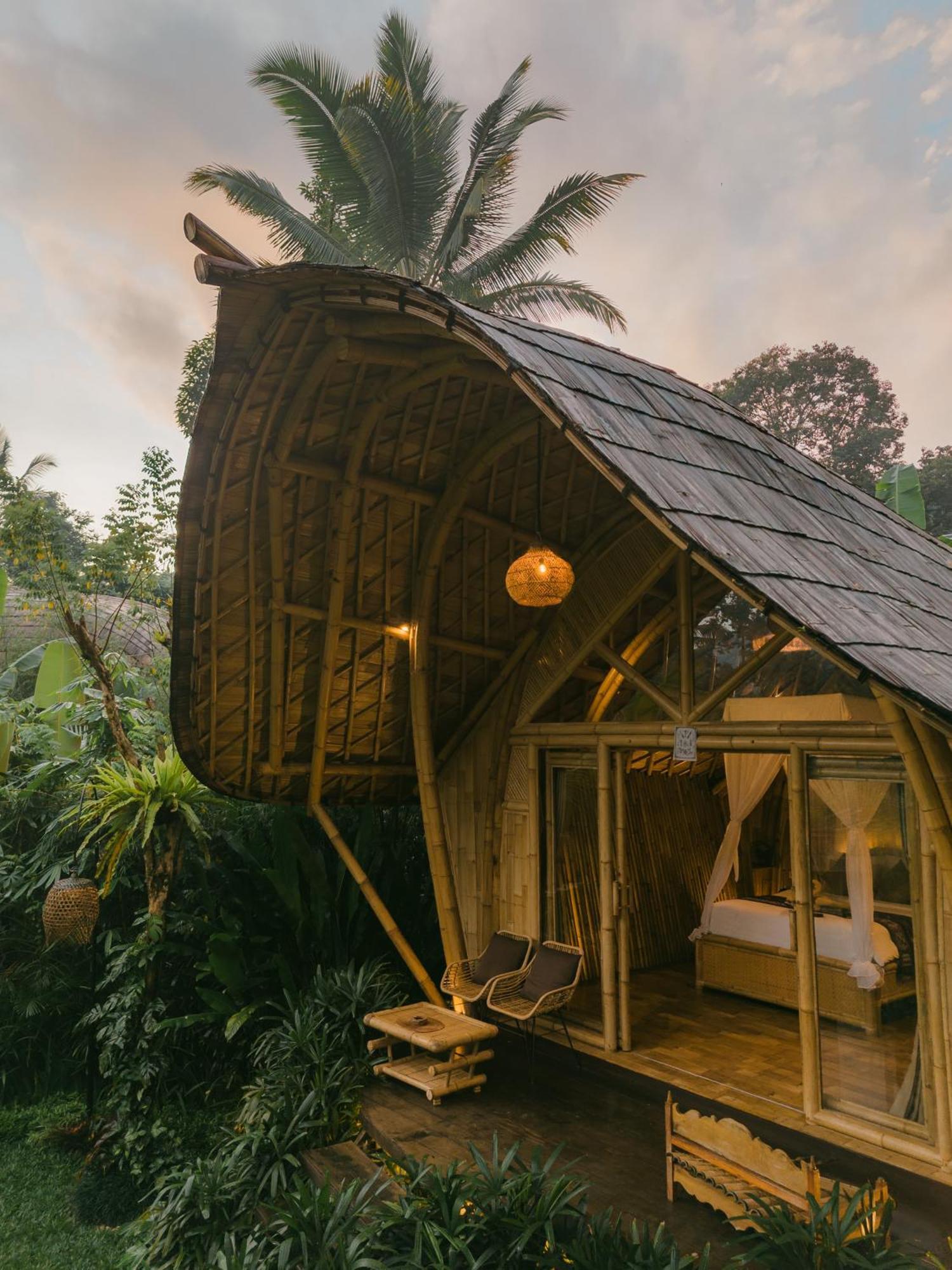 Arcada Bali Bamboo House Villa Sidemen  Exterior photo