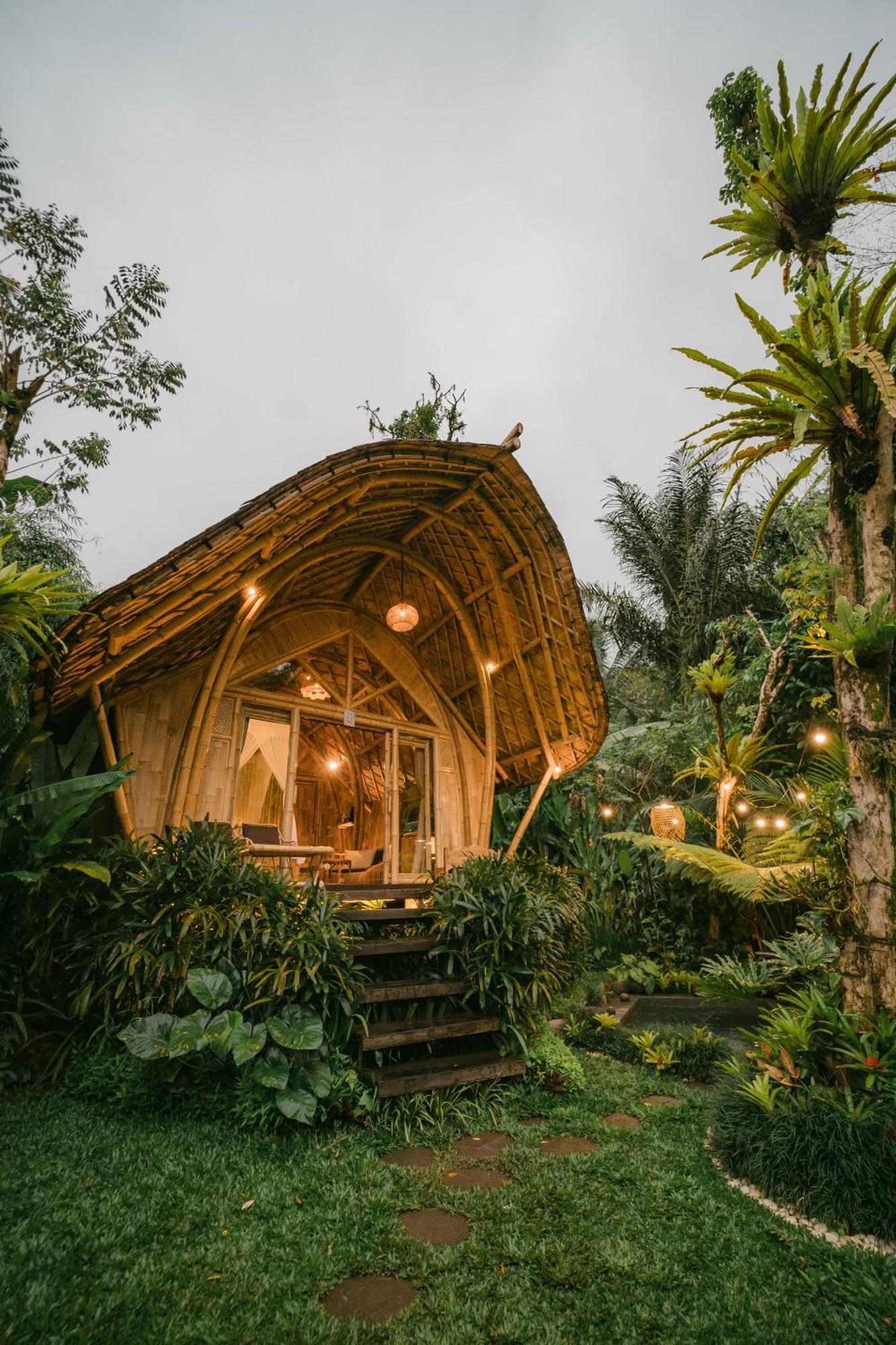 Arcada Bali Bamboo House Villa Sidemen  Exterior photo